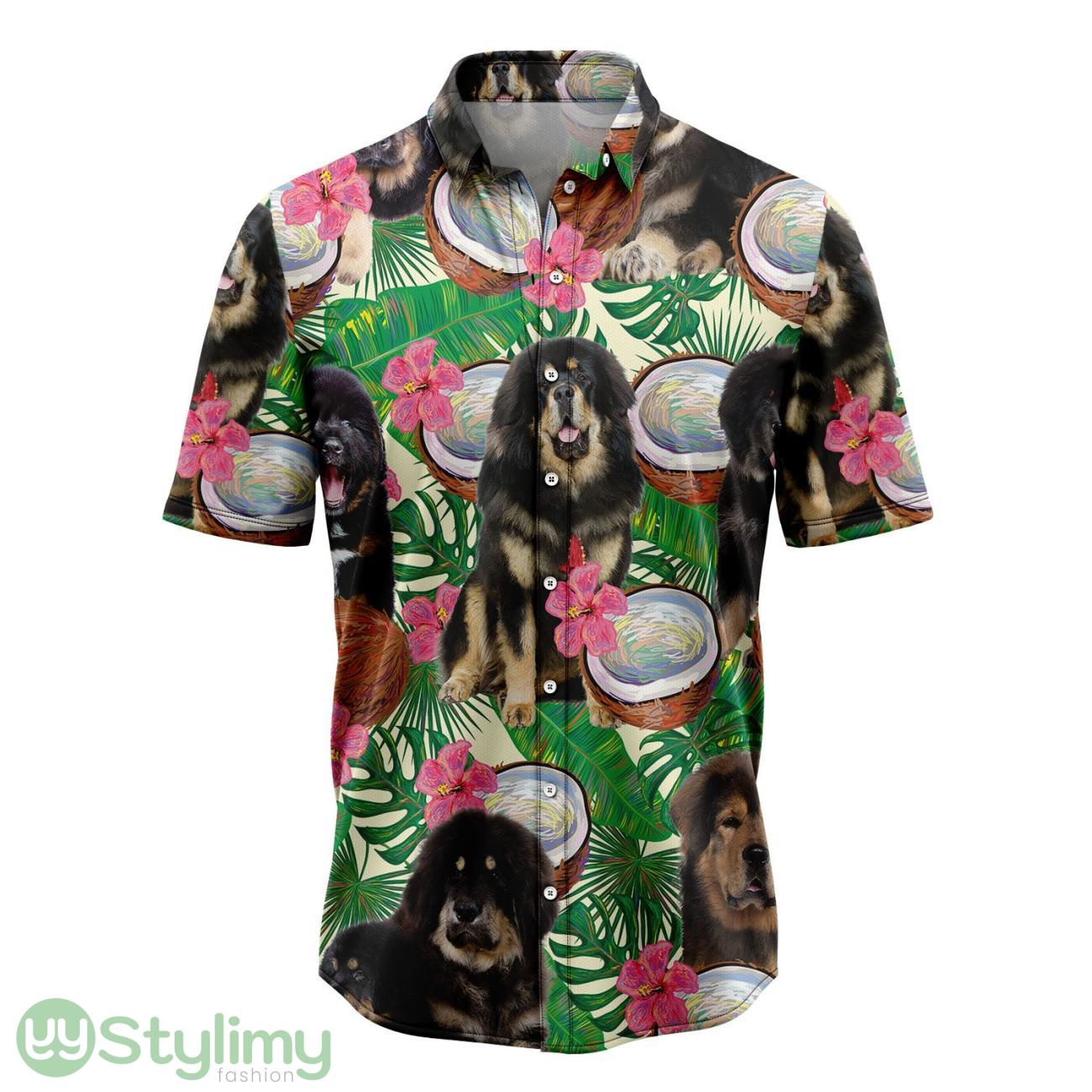Tibetan Mastiff Tropical Coconut Aloha Cute Summer Gift 3D Hawaiian Shirt 2 Tibetan Mastiff Tropical Coconut Aloha Cute Summer Gift 3D Hawaiian Shirt Product Photo 1