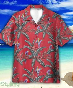 Tom Selleck Magnum Pi Red Movie Cosplay Costume Hawaiian Shirt For Men Women Product Photo 1