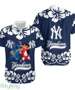 Topsportee New York Yankees Lilo & Stitch Limited Edition Hawaiian Shirt Aloha Shirt Cute Gift Product Photo 1