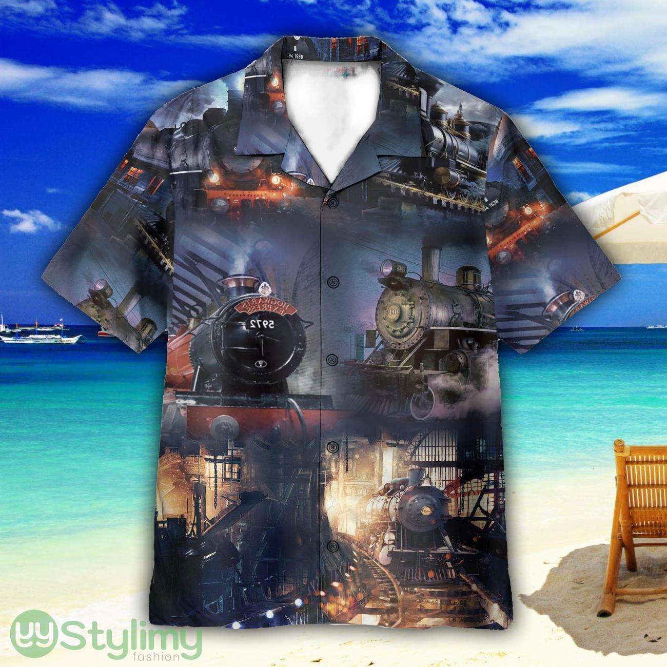 Train Locomotive Unisex Short Sleeve Shirts Hawaiian Shirt For Men Women 3 Train Locomotive Unisex Short Sleeve Shirts Hawaiian Shirt For Men Women Product Photo 1