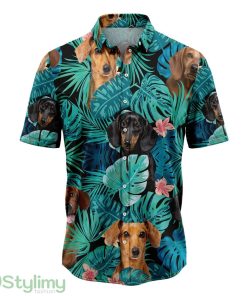 Tropical Dachshund Hawaiian Shirt For Men And Women Product Photo 1
