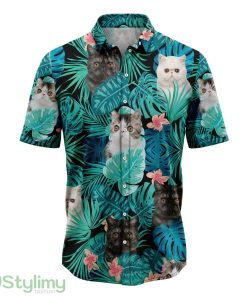 Tropical Exotic Shorthair Hawaiian Shirt Short Sleeves Shirt Beach Gift Product Photo 1