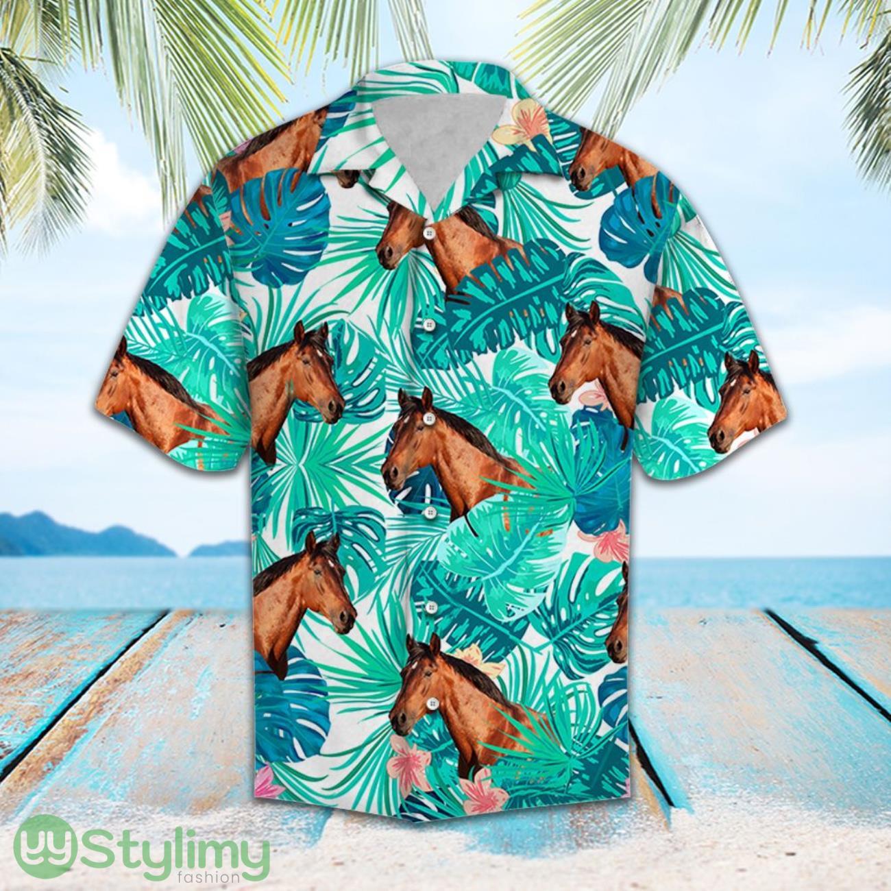 Tropical Leaf And Horse 3D Aloha Hawaiian Shirt For Men And Women 2 Tropical Leaf And Horse 3D Aloha Hawaiian Shirt For Men And Women Product Photo 1