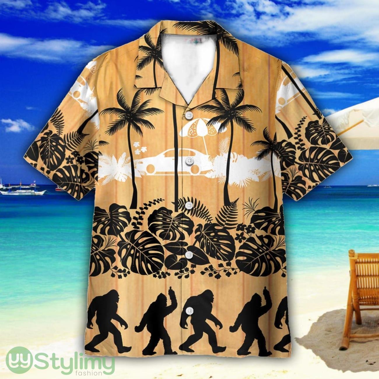 Tropical Palm Bigfoot Unisex Short Sleeve Shirts Hawaiian Shirt For Men Women 2 Tropical Palm Bigfoot Unisex Short Sleeve Shirts Hawaiian Shirt For Men Women Product Photo 1
