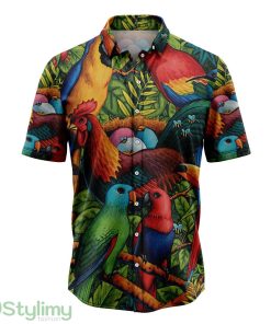 Tropical Parrot Aloha Cute Summer Gift 3D Hawaiian Shirt Product Photo 1
