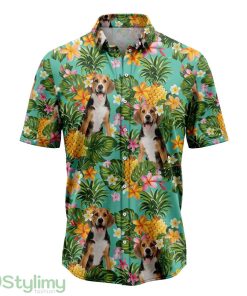 Tropical Pineapple Beagle Hawaiian Shirt For Men And Women Product Photo 1