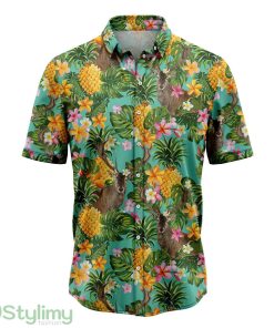 Tropical Pineapple Deer Hawaiian Shirt Short Sleeves Shirt Beach Gift Product Photo 1