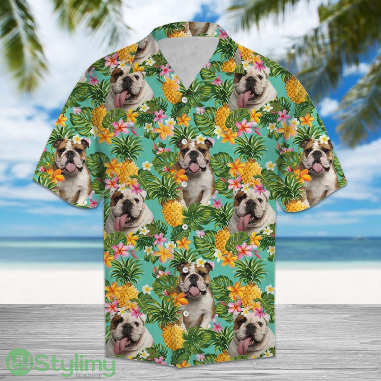 Tropical Pineapple English Bulldogs 3D Aloha Hawaiian Shirt For Men And Women 2 Tropical Pineapple English Bulldogs 3D Aloha Hawaiian Shirt For Men And Women Product Photo 1