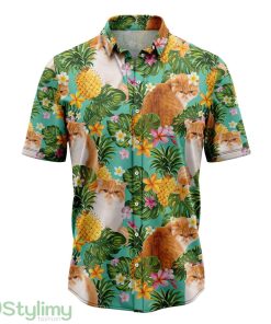 Tropical Pineapple Exotic Shorthair Hawaiian Shirt For Men And Women Product Photo 1
