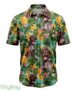 Tropical Pineapple German Wirehaired Pointer Hawaiian Shirt For Men And Women Product Photo 1