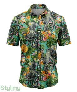 Tropical Pineapple Octopus Hawaiian Shirt For Men And Women Product Photo 1
