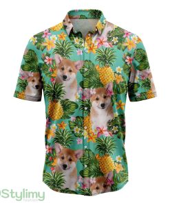 Tropical Pineapple Pembroke Welsh Corgi Hawaiian Shirt For Men And Women Product Photo 1