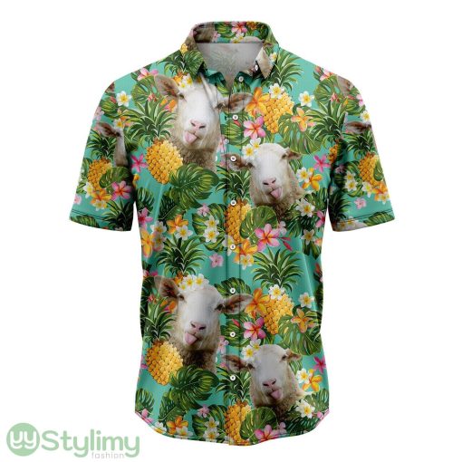 Tropical Pineapple Sheep Hawaiian Shirt For Men And Women Product Photo 1