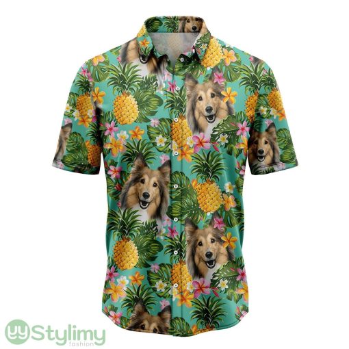 Tropical Pineapple Shetland Sheepdog Hawaiian Shirt For Men And Women