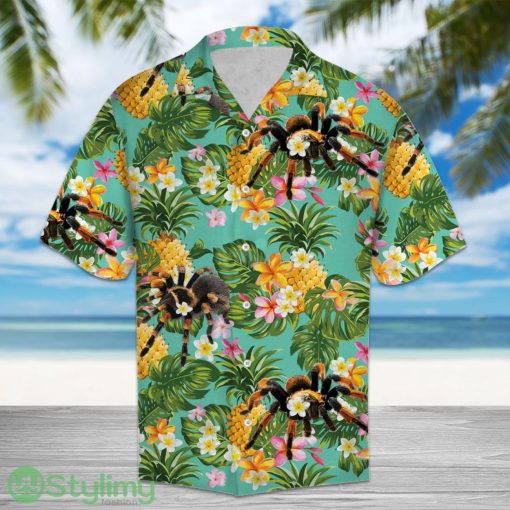 Tropical Pineapple Spider 3D Aloha Hawaiian Shirt For Men And Women Product Photo 1