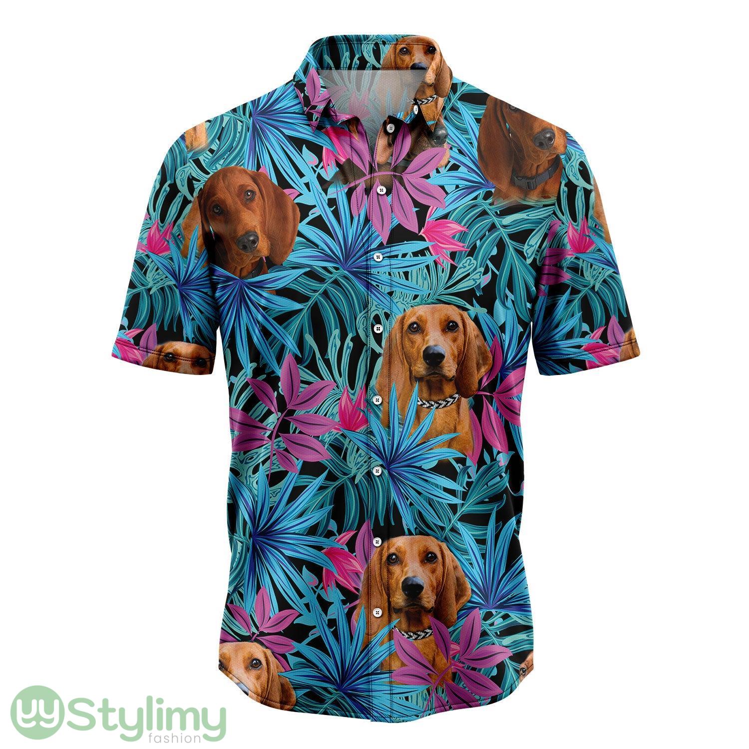Tropical Redbone Coonhound Aloha Cute Summer Gift 3D Hawaiian Shirt 2 Tropical Redbone Coonhound Aloha Cute Summer Gift 3D Hawaiian Shirt Product Photo 1
