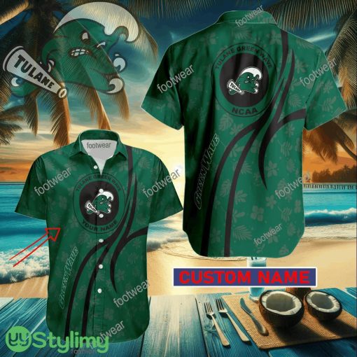 Tulane Green Wave Custom Name Hawaiian Shirt New For Men Women Fans Gift
