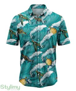Turtle Sea Waves Hawaiian Shirt 3D All Over Printed Hawaii Shirt Product Photo 1