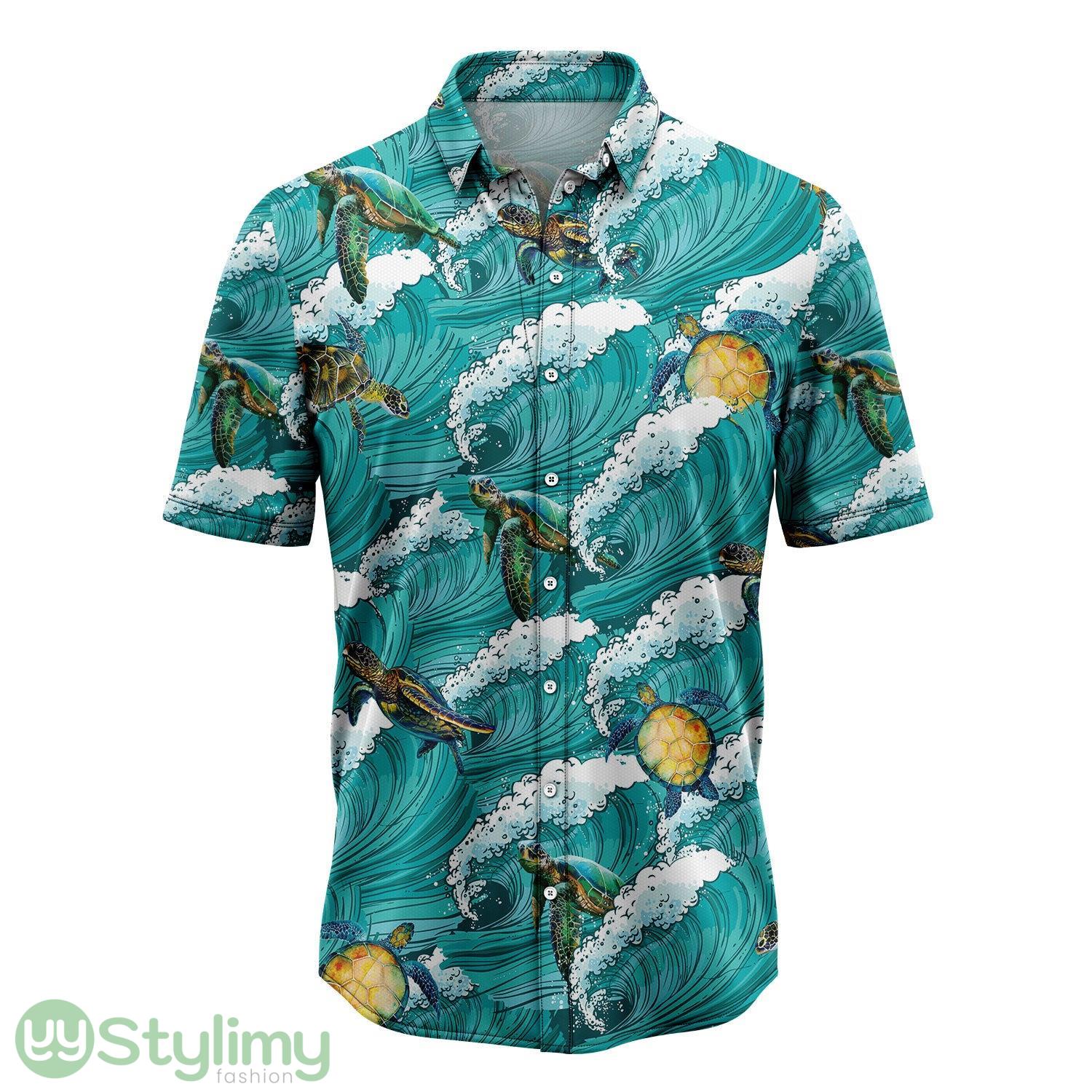 Turtle Sea Waves Hawaiian Shirt 3D All Over Printed Hawaii Shirt 1 Turtle Sea Waves Hawaiian Shirt 3D All Over Printed Hawaii Shirt Product Photo 1
