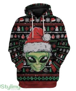 Ugly Alien Custom Hoodie 3D Alll Over Print Gift For Christmas Product Photo 1