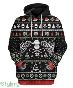 Ugly Biker Custom Hoodie 3D Alll Over Print Gift For Christmas Product Photo 1