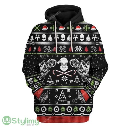 Ugly Biker Custom Hoodie 3D Alll Over Print Gift For Christmas