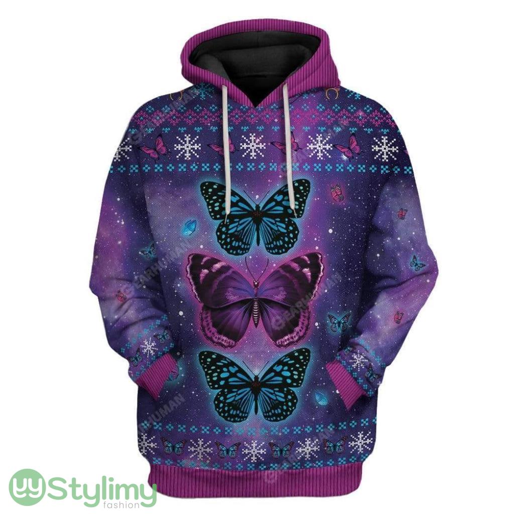 Ugly Butterfly Custom Hoodie 3D Alll Over Print Gift For Christmas 5 Ugly Butterfly Custom Hoodie 3D Alll Over Print Gift For Christmas Product Photo 1