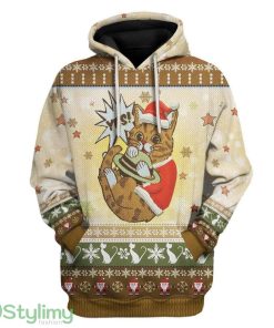 Ugly Cat Custom Hoodie 3D Alll Over Print Gift For Christmas Product Photo 1