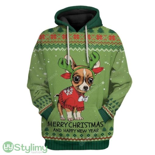 Ugly Chihuahua Christmas Hoodie 3D Alll Over Print Gift For Christmas