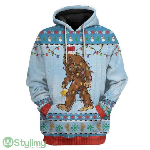 Ugly Christmas Bigfoot Hoodie 3D Alll Over Print Gift For Christmas