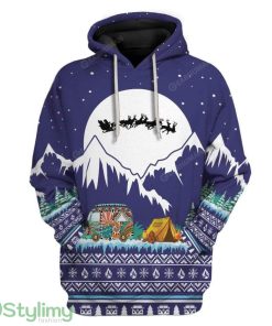 Ugly Christmas Camping Custom Hoodie 3D Alll Over Print Gift For Christmas Product Photo 1