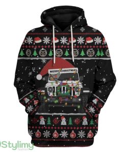 Ugly Christmas Car Custom Hoodie 3D Alll Over Print Gift For Christmas Product Photo 1