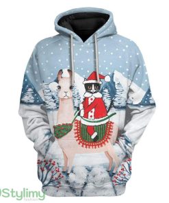 Ugly Christmas Cat Custom Hoodie 3D Alll Over Print Gift For Christmas 3D All Over Print Version 5 Product Photo 1
