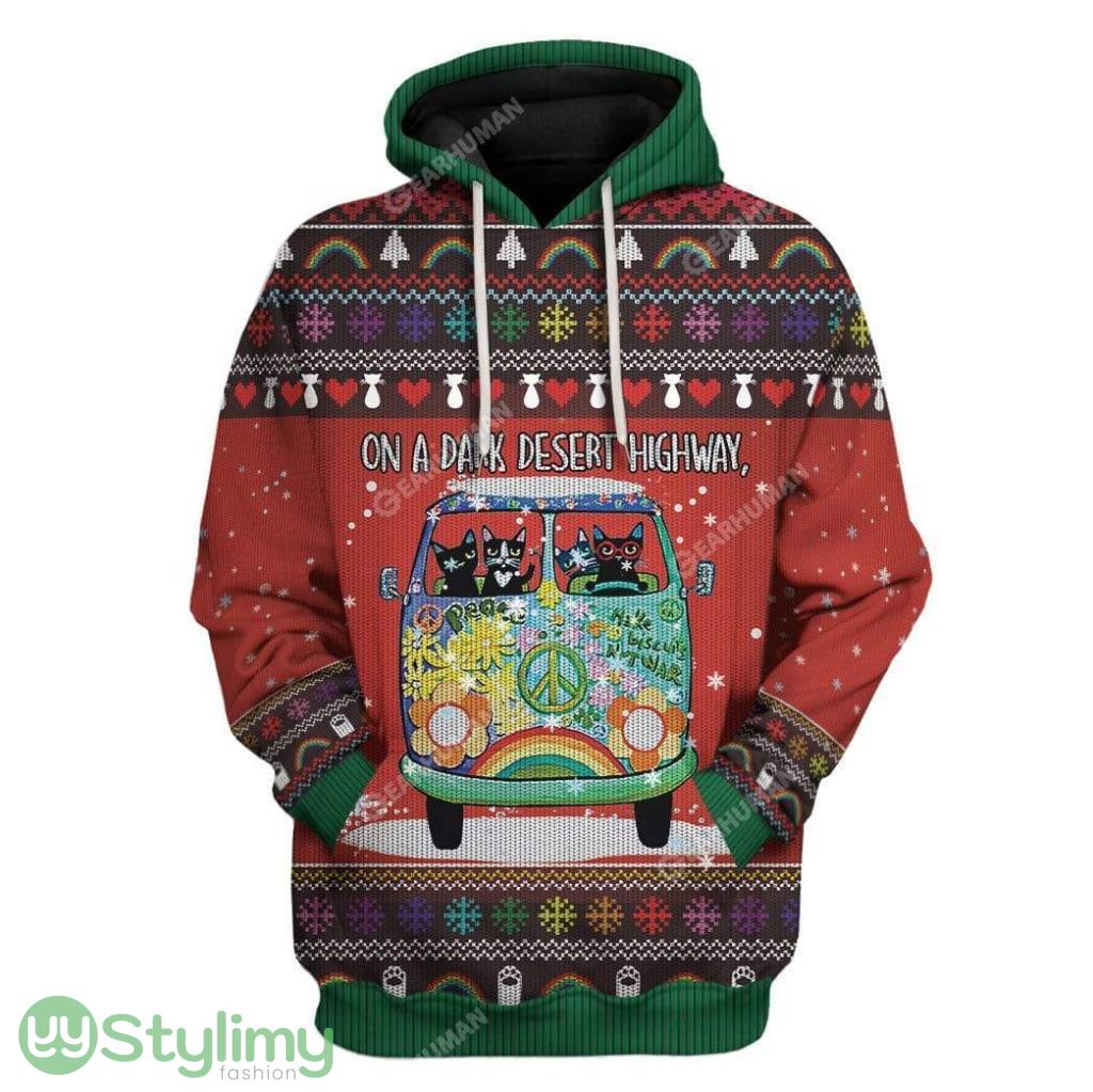 Ugly Christmas Cat On A Dark Desert Highway Hoodie 3D Alll Over Print Gift For Christmas 5 Ugly Christmas Cat On A Dark Desert Highway Hoodie 3D Alll Over Print Gift For Christmas Product Photo 1