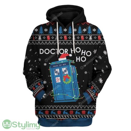 Ugly Christmas Doctor Ho Ho Ho Hoodie 3D Alll Over Print Gift For Christmas