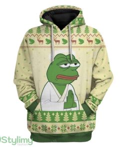 Ugly Christmas Pepe The Frog Hoodie 3D Alll Over Print Gift For Christmas Product Photo 1