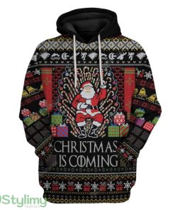 Ugly Christmas Santa Custom Hoodie 3D Alll Over Print Gift For Christmas 3D All Over Print Product Photo 1