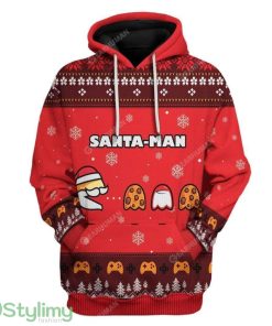 Ugly Christmas Santa Man Hoodie 3D Alll Over Print Gift For Christmas Product Photo 1