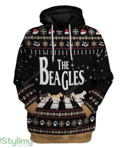 Ugly Christmas The Beagles Edition Custom Hoodie 3D Alll Over Print Gift For Christmas Product Photo 1