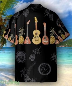 Ukulele And Pineapple Music Frame Pattern Hawaiian Shirt For Men Women Product Photo 2