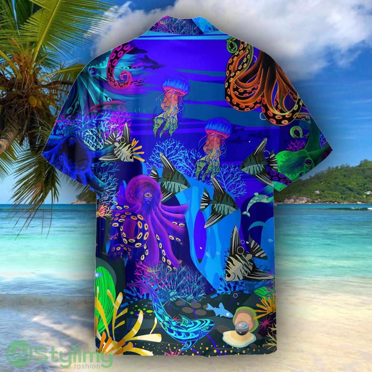 Undersea Octopus Unisex Short Sleeve Shirts Hawaiian Shirt For Men Women 2 Undersea Octopus Unisex Short Sleeve Shirts Hawaiian Shirt For Men Women Product Photo 2