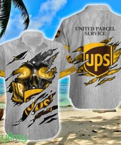 United Parcel Service Logo Brand Hawaiian Shirt Skull Gift Summer - United Parcel Service Logo Brand Hawaiian Shirt Skull Gift Summer