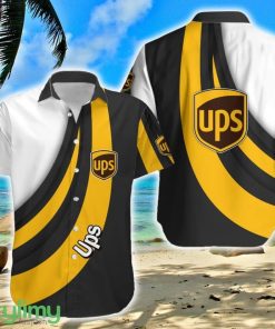 Ups Bright Logo 3D Hawaiian Shirt For Summer - Ups Bright Logo 3D Hawaiian Shirt For Summer