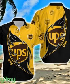 UPS Logo Brand Hawaiian Shirt Gift Summer For Men Women - UPS Logo Brand Hawaiian Shirt Gift Summer For Men Women