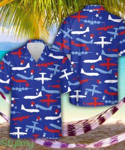 US Air Force C-130 Hercules, 4th of July Seamless Hawaiian Shirt Aloha Summer Vacation Gift Product Photo 1
