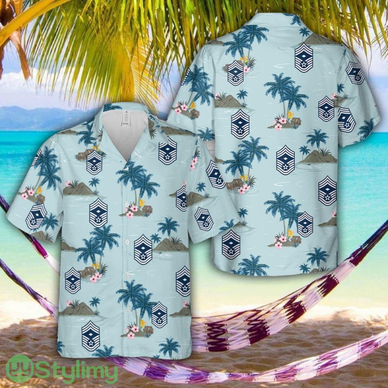 US Air Force E9b Insignia of a chief master sergeant serving as first sergeant Hawaiian Shirt Aloha Summer Vacation Gift 2 US Air Force E9b Insignia of a chief master sergeant serving as first sergeant Hawaiian Shirt Aloha Summer Vacation Gift Product Photo 1