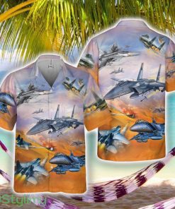 US Air Force McDonnell Douglas F-15 Eagle Pocket Hawaiian Shirt Aloha Summer Vacation Gift Product Photo 1