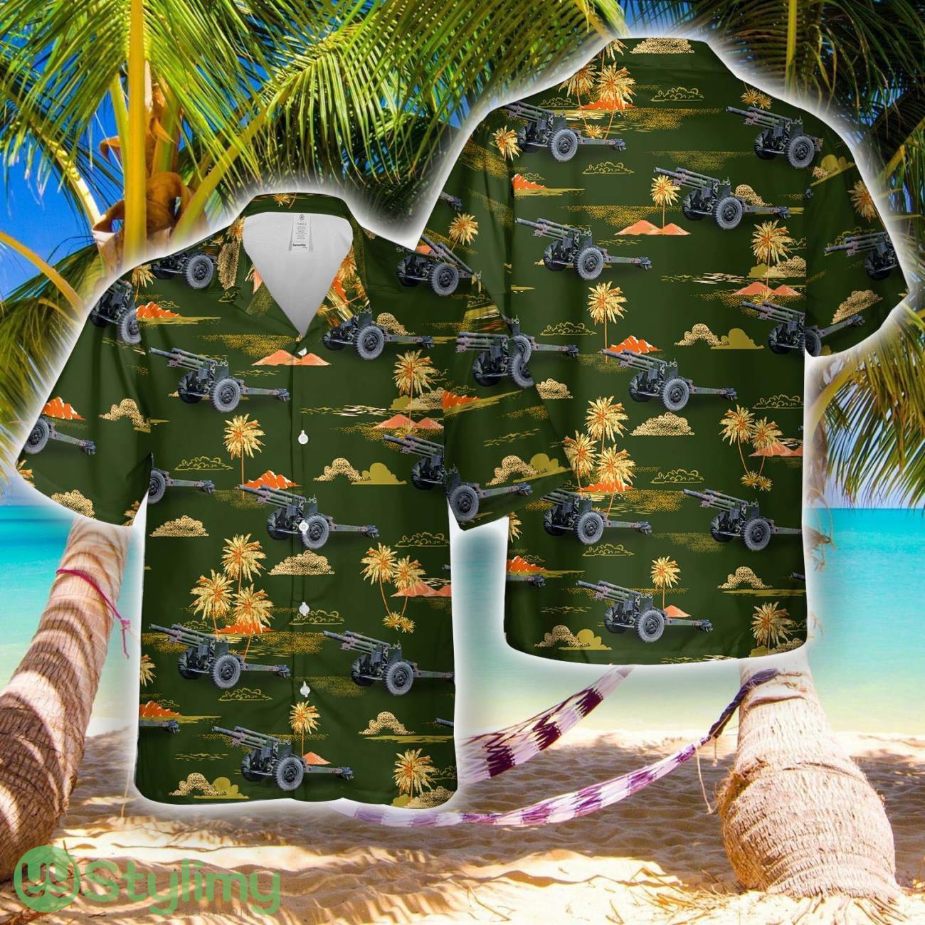 US Army M101A1 105 mm Light Howitzer Hawaiian Shirt Aloha Summer Vacation Gift 2 US Army M101A1 105 mm Light Howitzer Hawaiian Shirt Aloha Summer Vacation Gift Product Photo 1