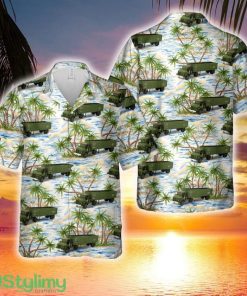 US Army Red Ball Express Tractor Trailer Hawaiian Shirt - US Army Red Ball Express Tractor Trailer Hawaiian Shirt