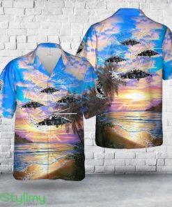 US Navy MH-60S Armed Helo Of HSC-22 Sea Knights Hawaiian Shirt 3D Printed Product Photo 1